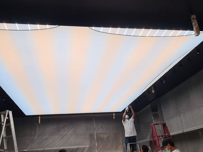 รับติดตั้งผ้าบาริซอลทั่วประเทศ จำหน่าย barrisol พร้อมติดตั้งฝ้าบารีซอล