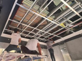 รับผลิตติดตั้งฝ้าบารีซอล เตรียมความพร้อมเสริมโครง ก่อนขึงผ้า barrisol